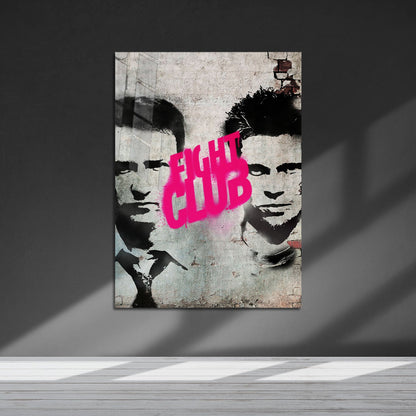 Flex Designs Metal Poster Fight Club Teaser 5 x 7" Home Goods - Movie 1999 Movie Metal Poster