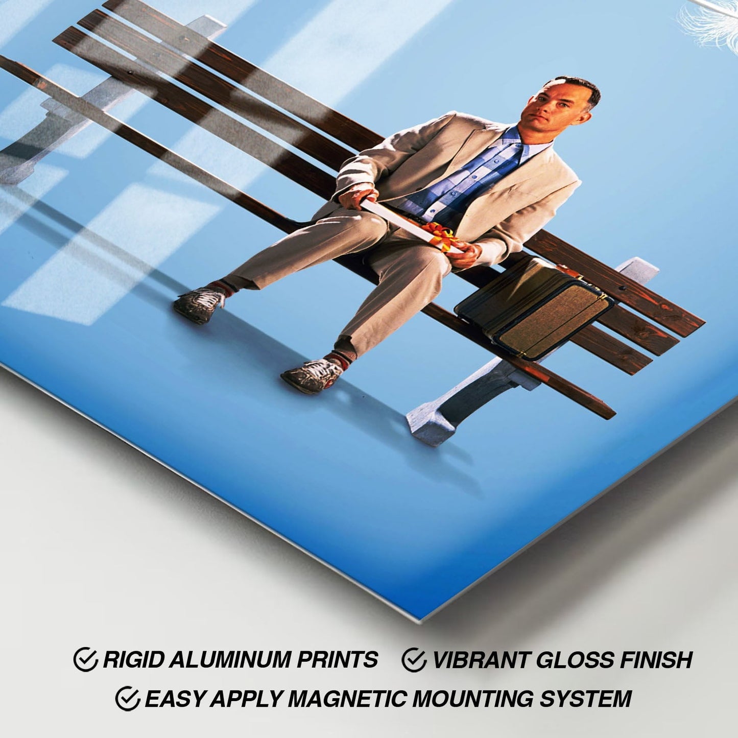 Flex Designs Metal Poster Forrest Gump 11 x 17" Home Goods - Movie 1994 Movie Metal Poster