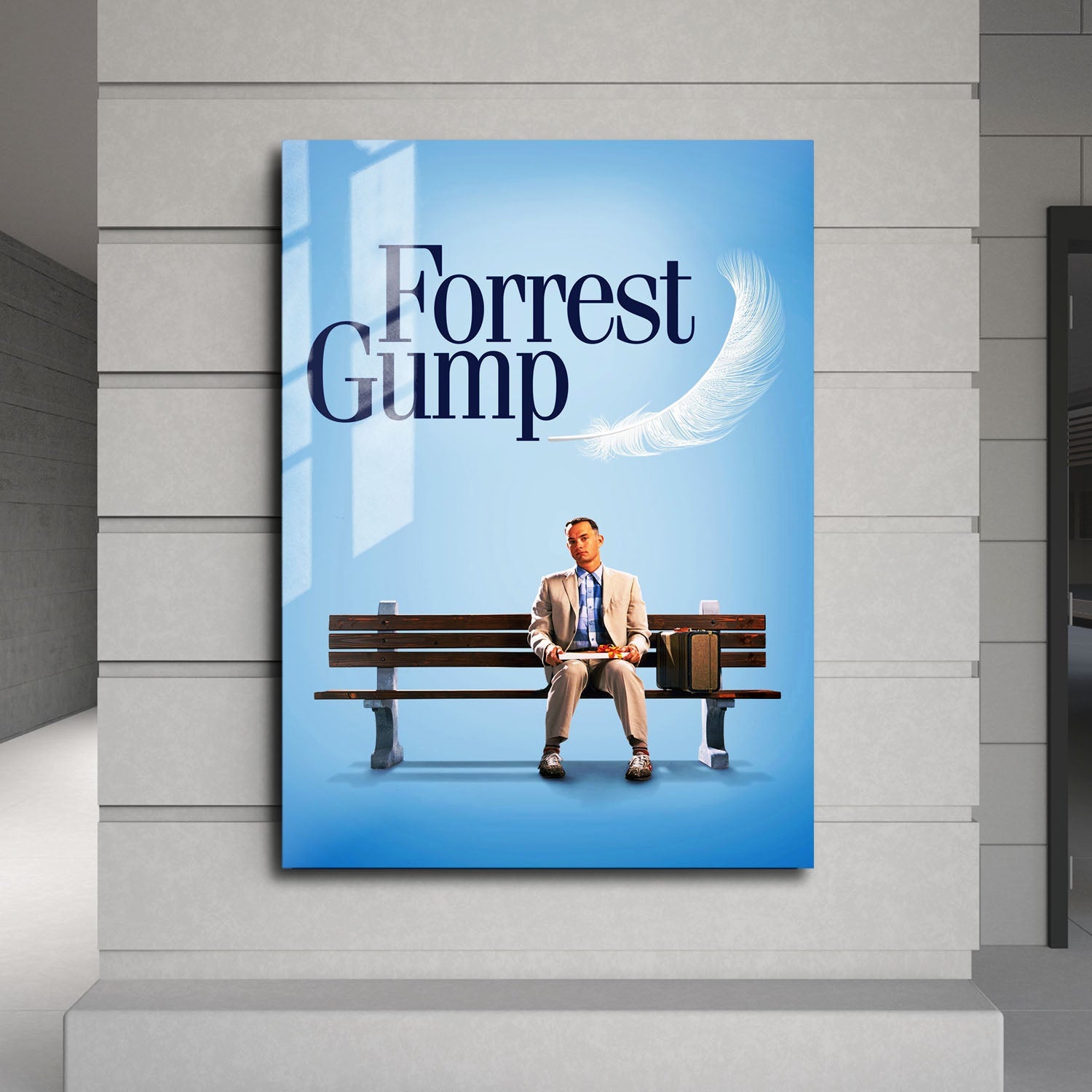 Flex Designs Metal Poster Forrest Gump 24 x 36" Home Goods - Movie 1994 Movie Metal Poster