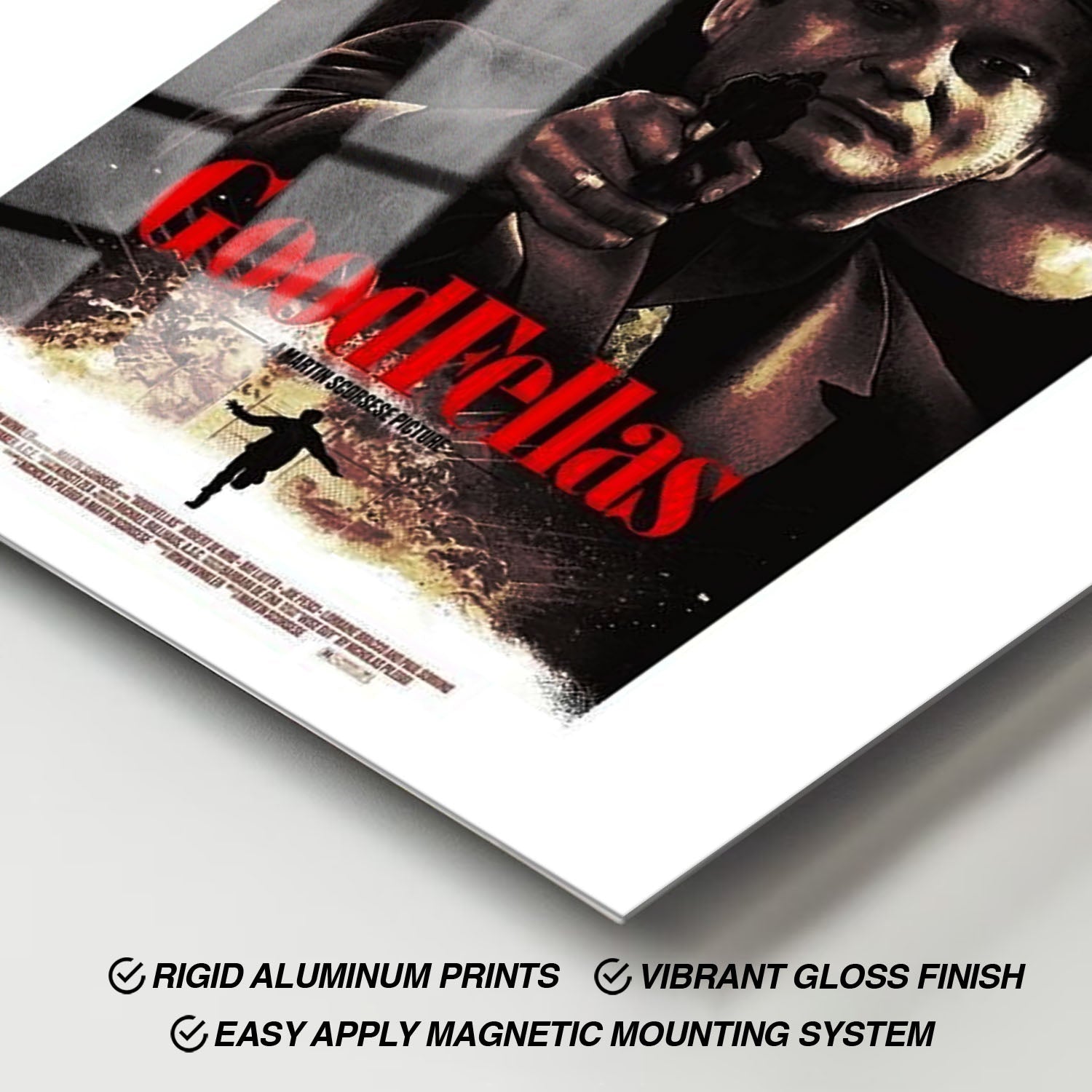 Flex Designs Metal Poster Goodfellas 11 x 17" Home Goods - Movie 1990 Movie Metal Poster