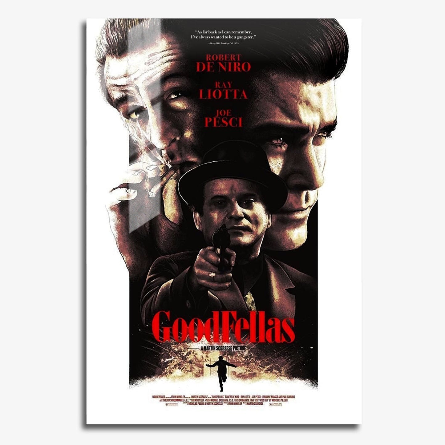 Flex Designs Metal Poster Goodfellas 11 x 17" Home Goods - Movie 1990 Movie Metal Poster