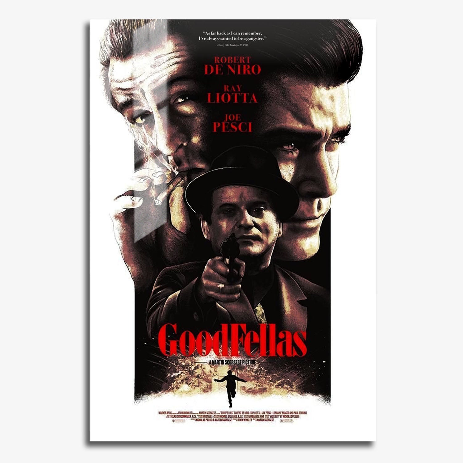 Flex Designs Metal Poster Goodfellas 11 x 17" Home Goods - Movie 1990 Movie Metal Poster