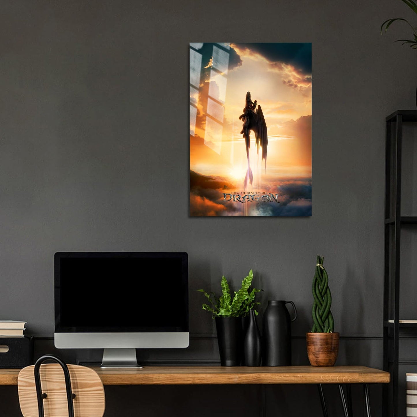Flex Designs Metal Poster How To Train Your Dragon Cinematic 5 x 7" Home Goods - Movie 2010 Movie Metal Poster