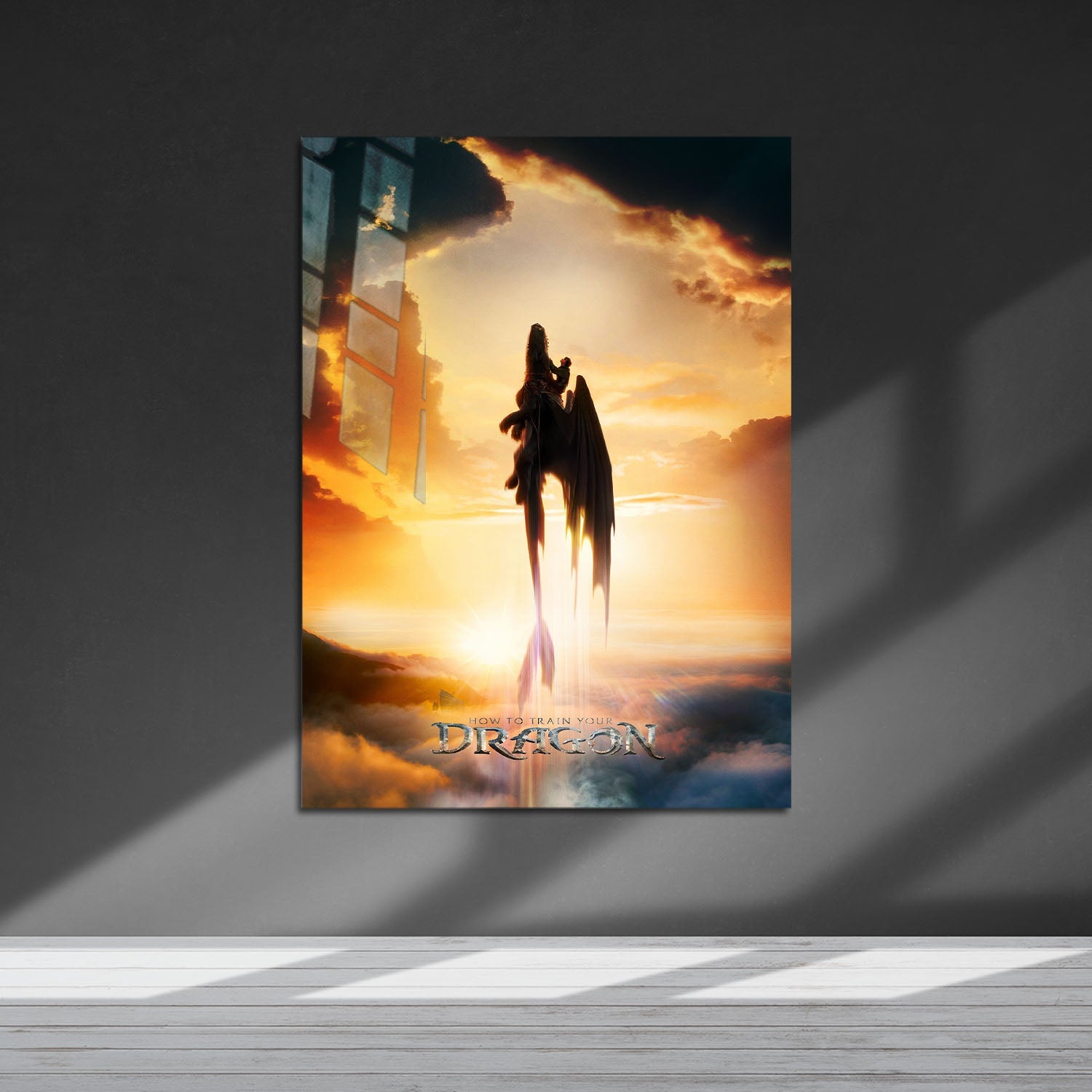 Flex Designs Metal Poster How To Train Your Dragon Cinematic 5 x 7" Home Goods - Movie 2010 Movie Metal Poster