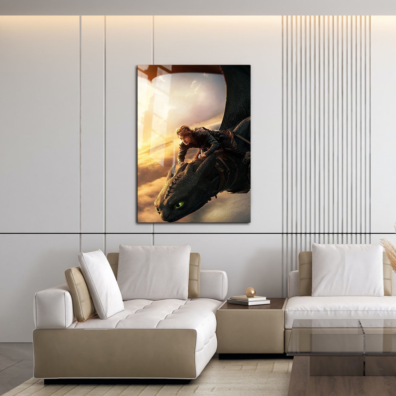 Flex Designs Metal Poster How To Train Your Dragon Textless 16 x 24" Home Goods - Movie 2010 Movie Metal Poster