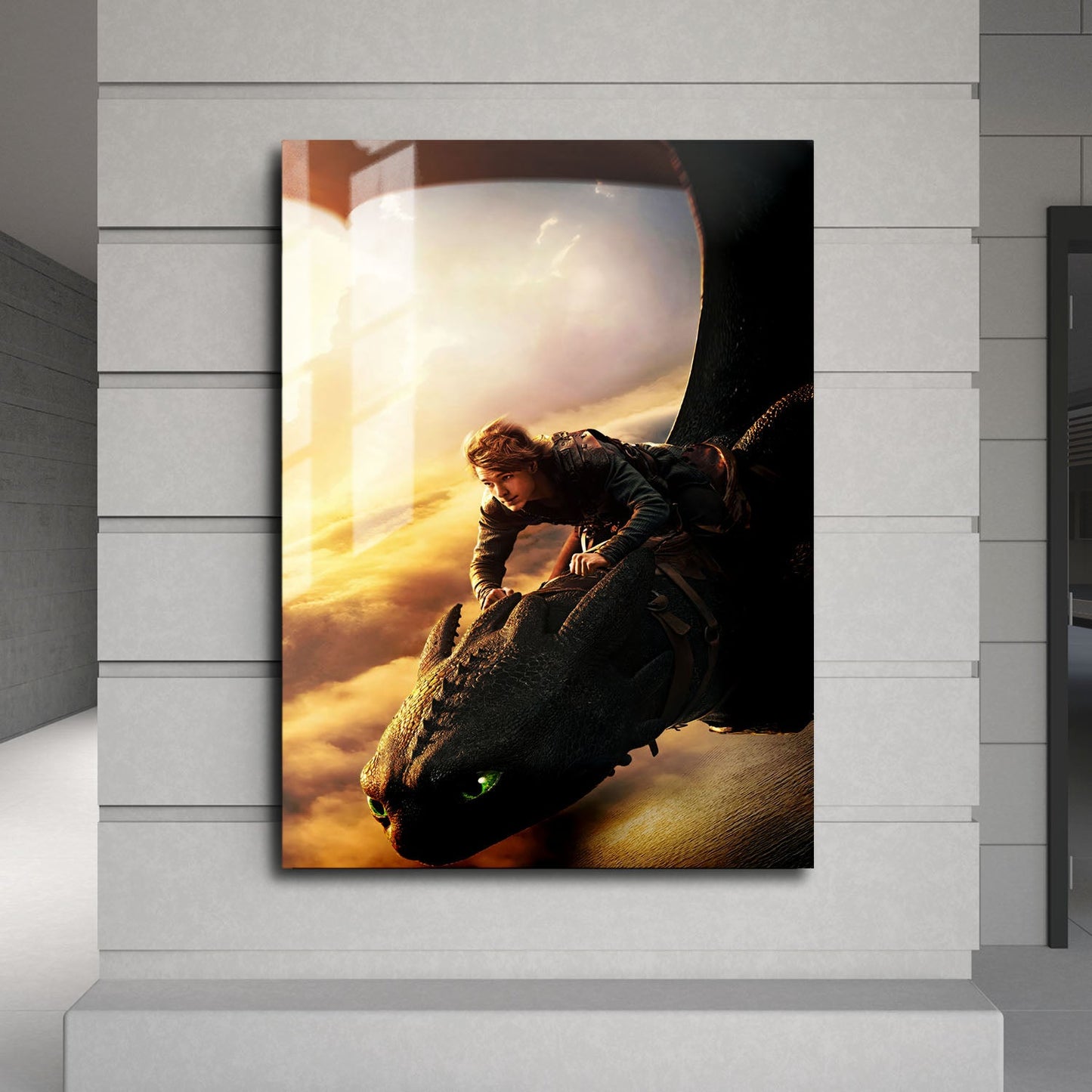 Flex Designs Metal Poster How To Train Your Dragon Textless 24 x 36" Home Goods - Movie 2010 Movie Metal Poster