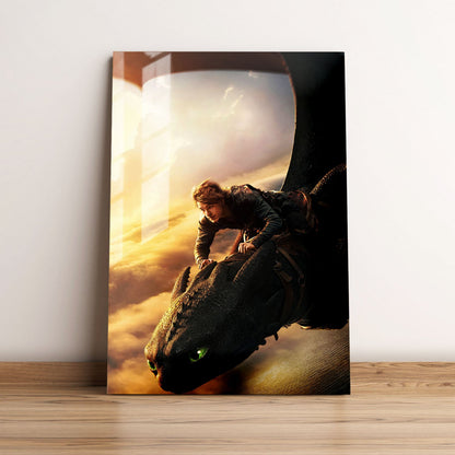 How To Train Your Dragon Textless Movie Metal Poster
