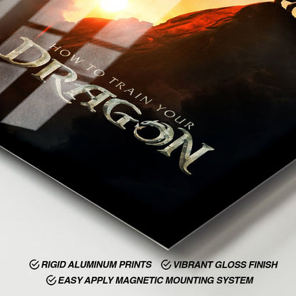 Flex Designs Metal Poster How To Train Your Dragon Final 11 x 17" Home Goods - Movie 2010 Movie Metal Poster