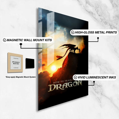 Flex Designs Metal Poster How To Train Your Dragon Final 16 x 24" Home Goods - Movie 2010 Movie Metal Poster