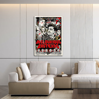Flex Designs Metal Poster Inglourious Basterds War 16 x 24" Home Goods - Movie 2009 Movie Metal Poster