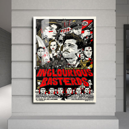Flex Designs Metal Poster Inglourious Basterds War 24 x 36" Home Goods - Movie 2009 Movie Metal Poster