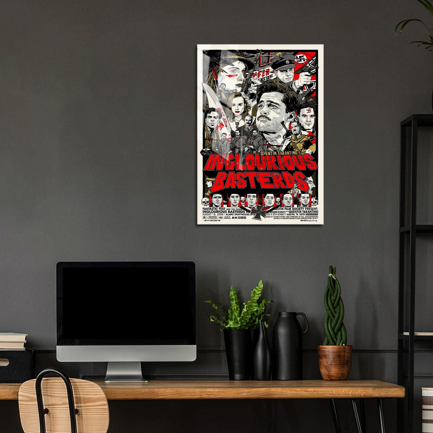 Flex Designs Metal Poster Inglourious Basterds War 5 x 7" Home Goods - Movie 2009 Movie Metal Poster