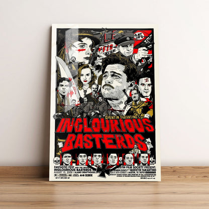 Inglourious Basterds War Movie Metal Poster