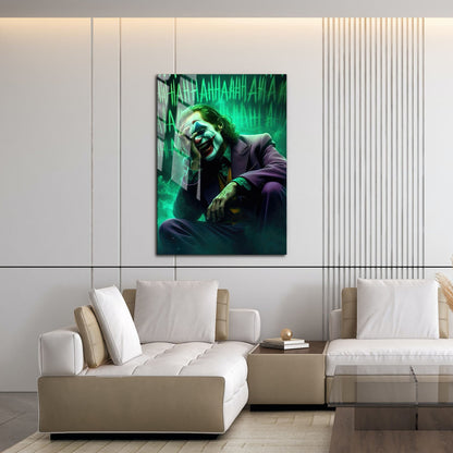 Flex Designs Metal Poster Joker Laugh 16 x 24" Home Goods - Movie 2019 Movie Metal Poster