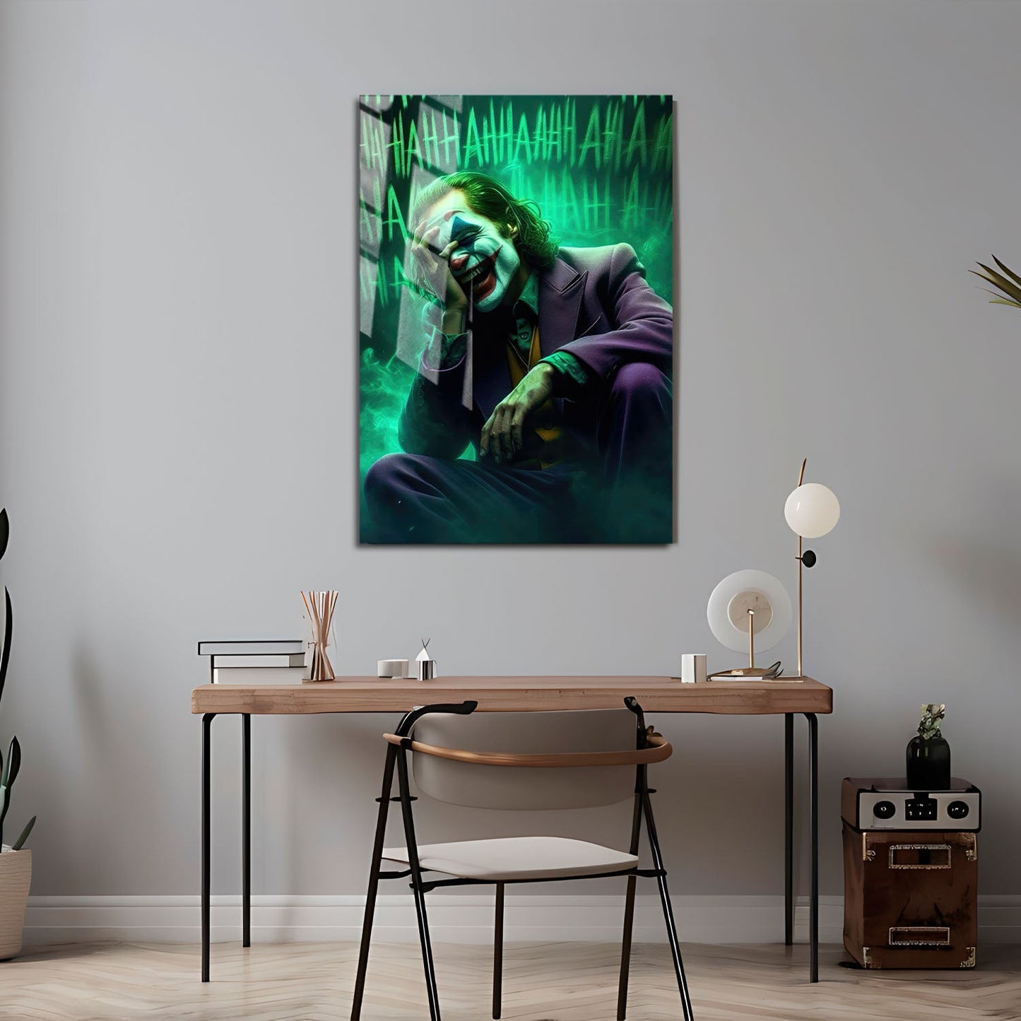 Flex Designs Metal Poster Joker Laugh 24 x 36" Home Goods - Movie 2019 Movie Metal Poster