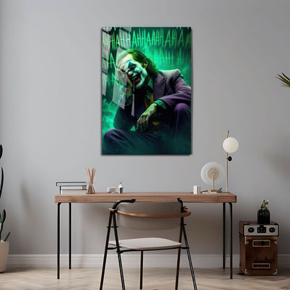 Flex Designs Metal Poster Joker Laugh 24 x 36" Home Goods - Movie 2019 Movie Metal Poster