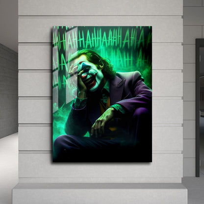 Flex Designs Metal Poster Joker Laugh 24 x 36" Home Goods - Movie 2019 Movie Metal Poster