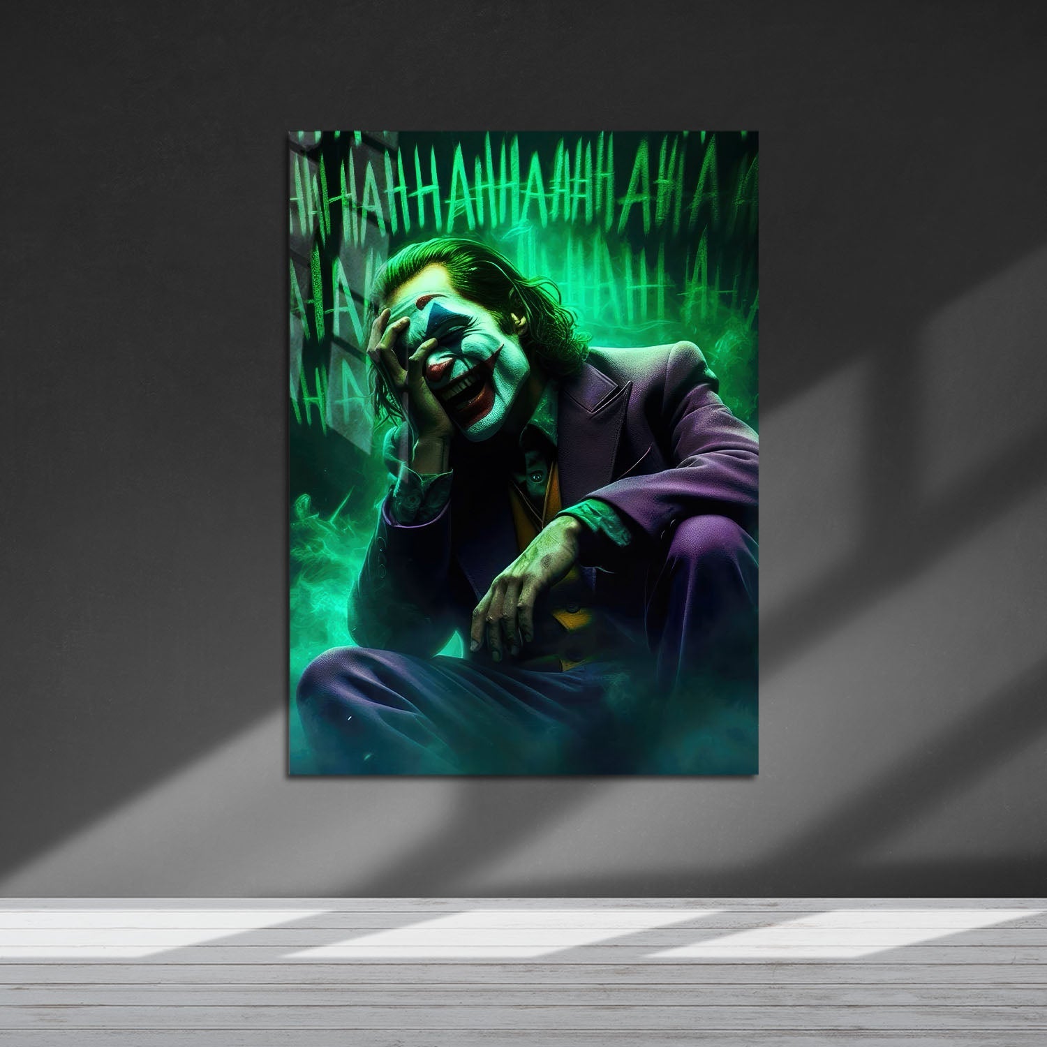 Flex Designs Metal Poster Joker Laugh 5 x 7" Home Goods - Movie 2019 Movie Metal Poster