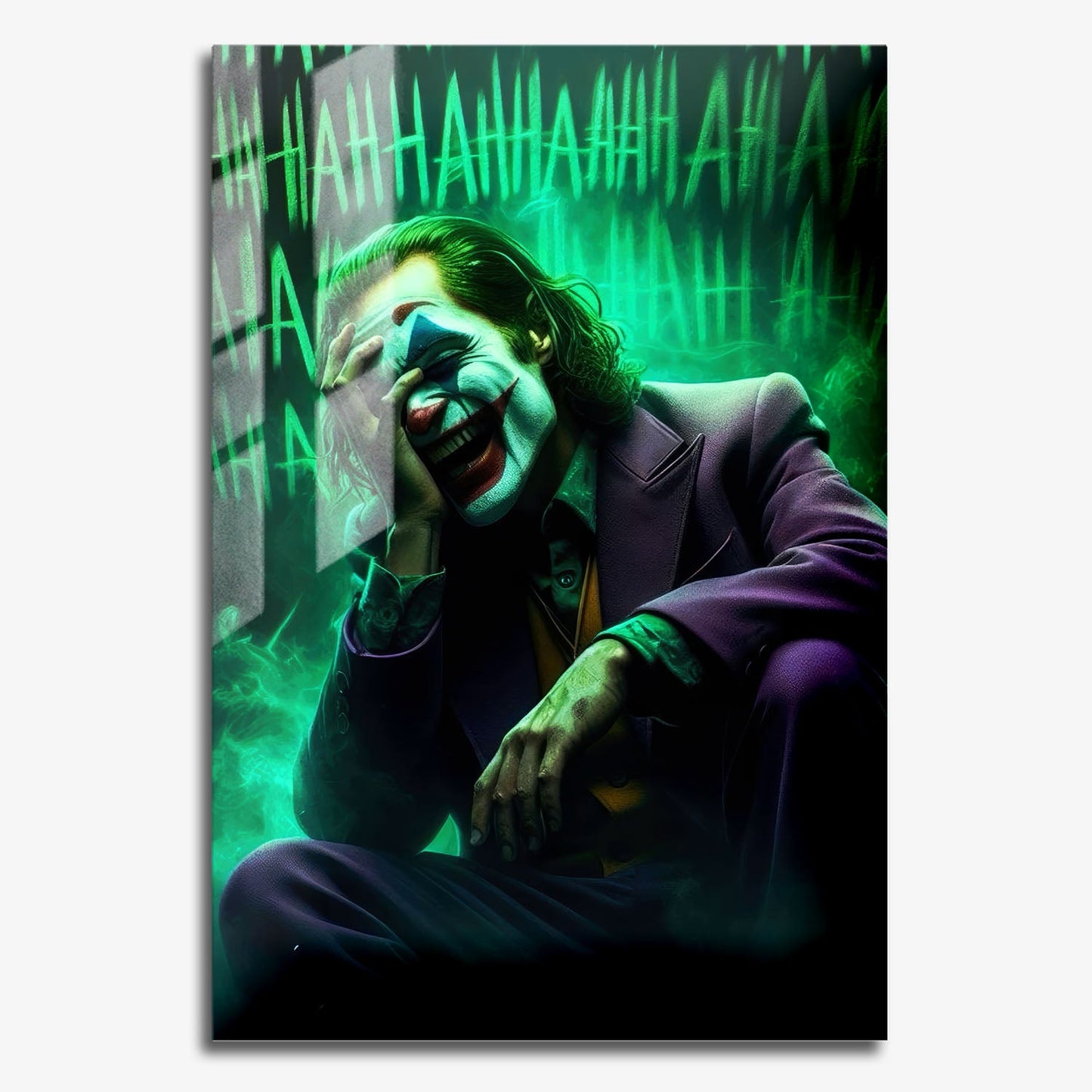 Flex Designs Metal Poster Joker Laugh 11 x 17" Home Goods - Movie 2019 Movie Metal Poster