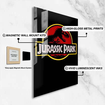 Flex Designs Metal Poster Jurassic Park Original 16 x 24" Home Goods - Movie 1993 Movie Metal Poster