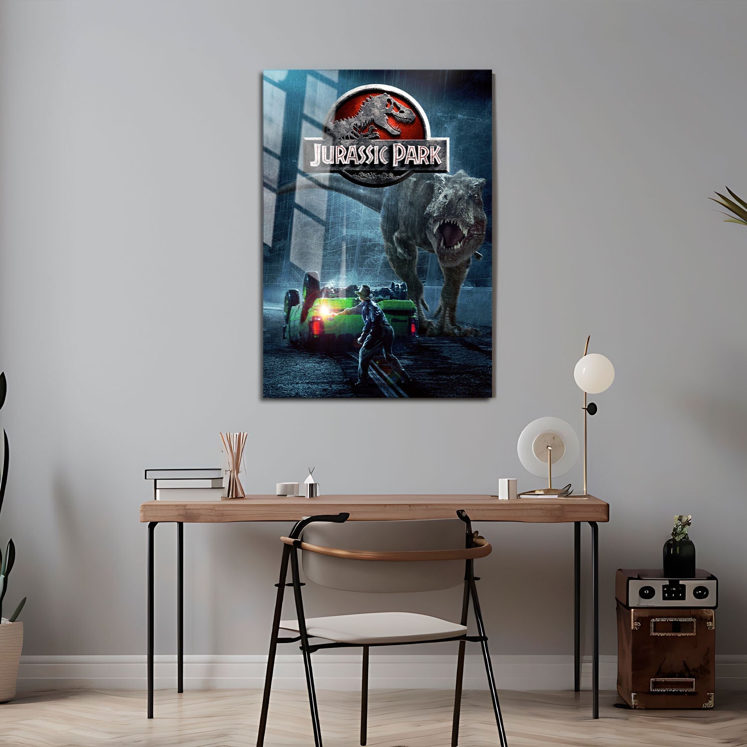 Flex Designs Metal Poster Jurassic Park Adventure 24 x 36" Home Goods - Movie 1993 Movie Metal Poster