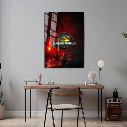 Flex Designs Metal Poster Jurassic World Rebirth Cinematic 24 x 36" Home Goods - Movie 2015 Movie Metal Poster