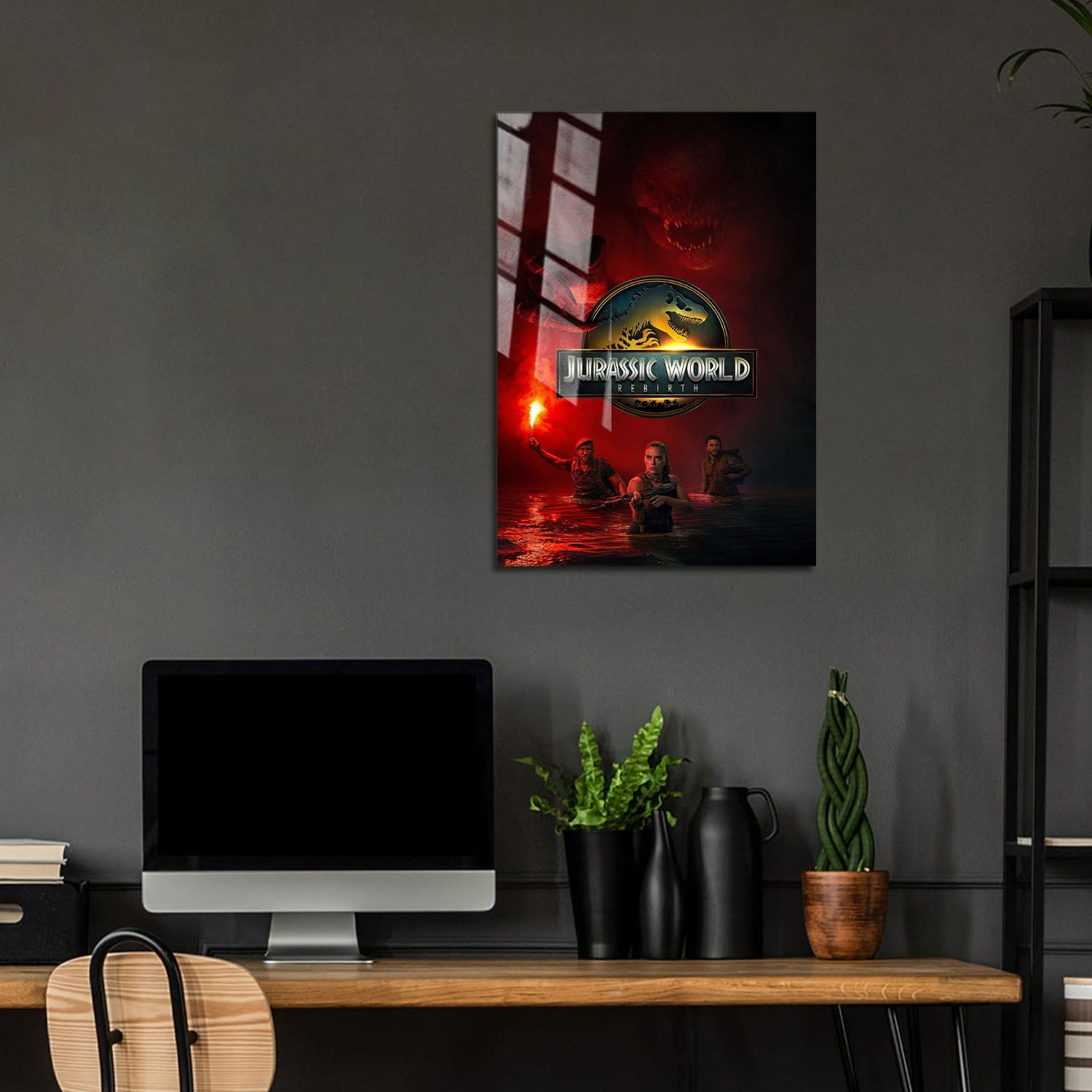 Flex Designs Metal Poster Jurassic World Rebirth Cinematic 5 x 7" Home Goods - Movie 2015 Movie Metal Poster