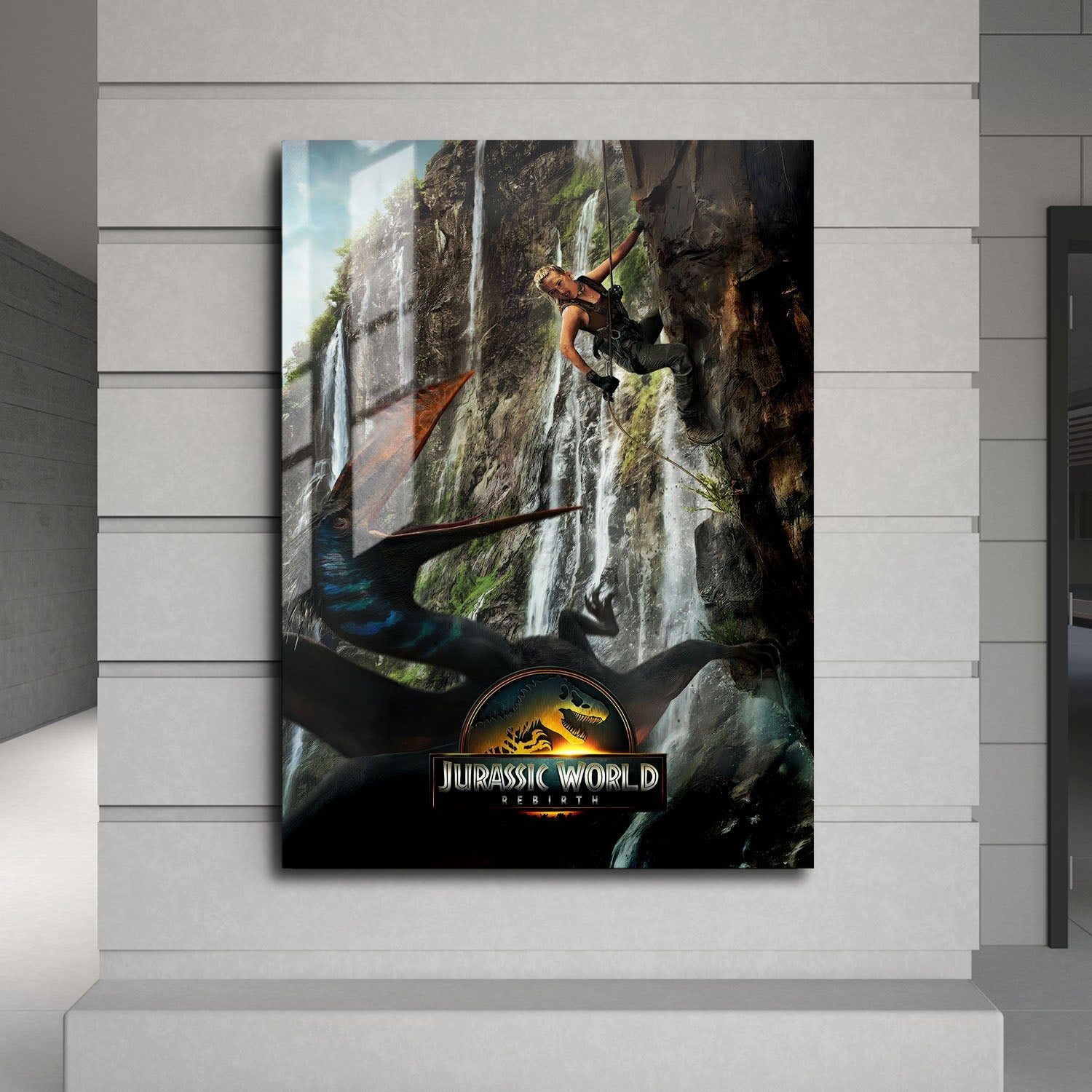 Flex Designs Metal Poster Jurassic World Rebirth Theatrical 24 x 36" Home Goods - Movie 2015 Movie Metal Poster