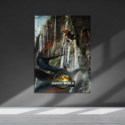 Flex Designs Metal Poster Jurassic World Rebirth Theatrical 5 x 7" Home Goods - Movie 2015 Movie Metal Poster