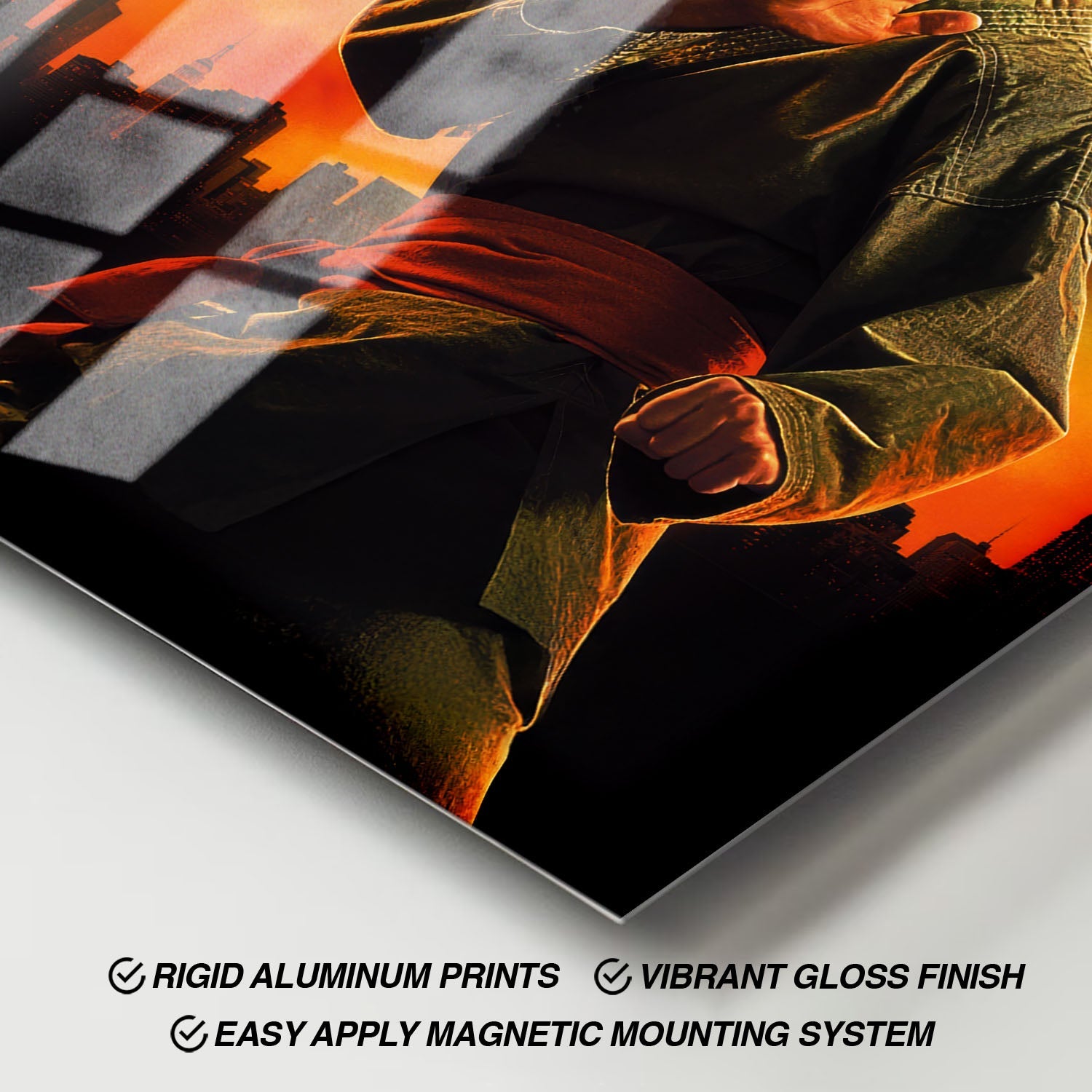 Flex Designs Metal Poster Karate Kid Legends Textless 11 x 17" Home Goods - Movie 2025 Movie Metal Poster