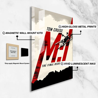 Flex Designs Metal Poster Mission Impossible The Final Reckoning Teaser 16 x 24" Home Goods - Movie 2025 Movie Metal Poster