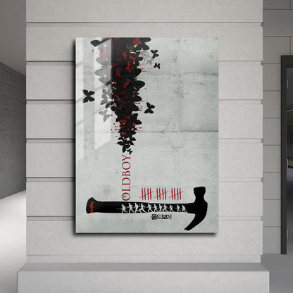 Flex Designs Metal Poster Oldboy Hammer 24 x 36" Home Goods - Movie 2003 Movie Metal Poster
