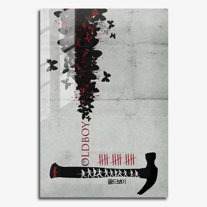 Flex Designs Metal Poster Oldboy Hammer 11 x 17" Home Goods - Movie 2003 Movie Metal Poster
