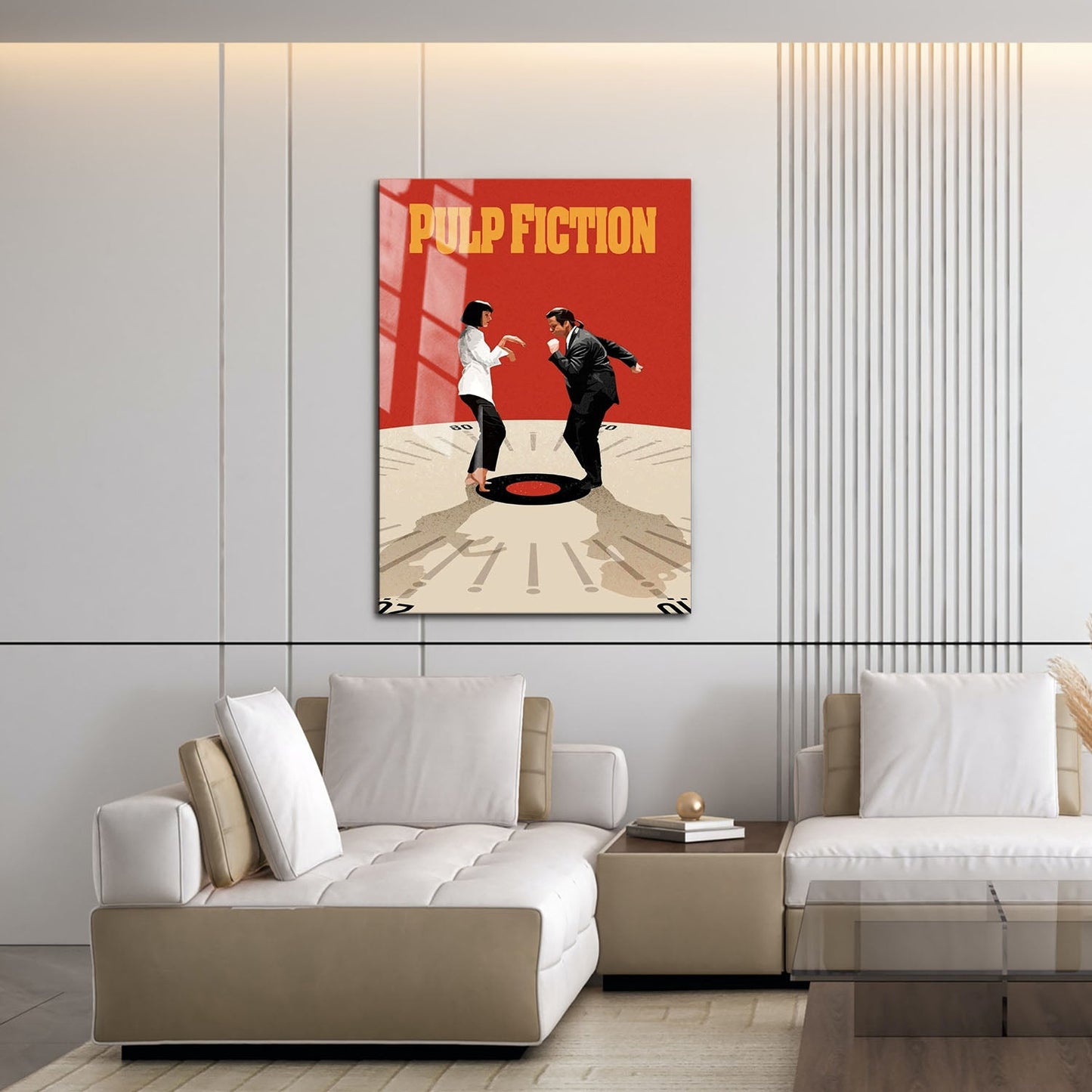 Flex Designs Metal Poster Pulp Fiction Cartoon 16 x 24" Home Goods - Movie 1994 Movie Metal Poster
