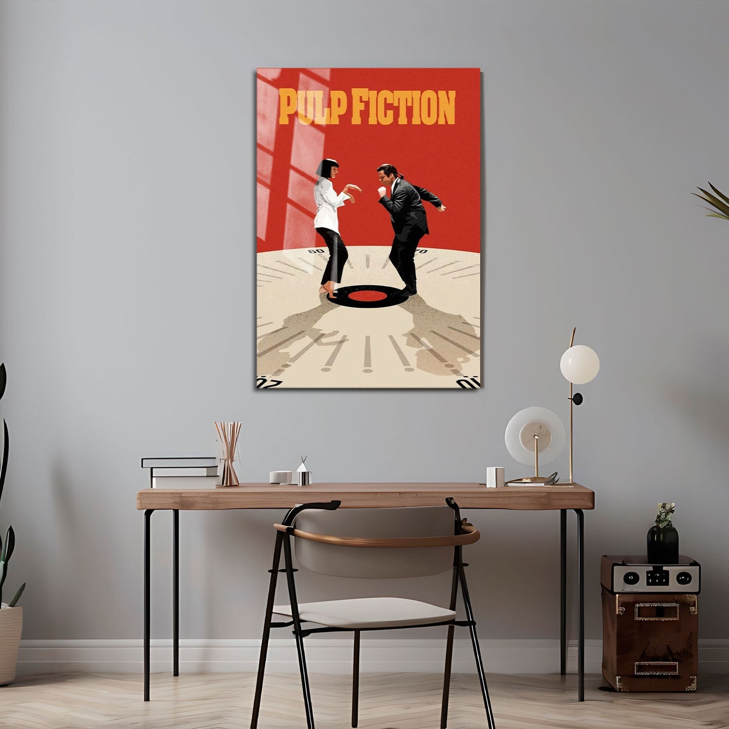 Flex Designs Metal Poster Pulp Fiction Cartoon 24 x 36" Home Goods - Movie 1994 Movie Metal Poster