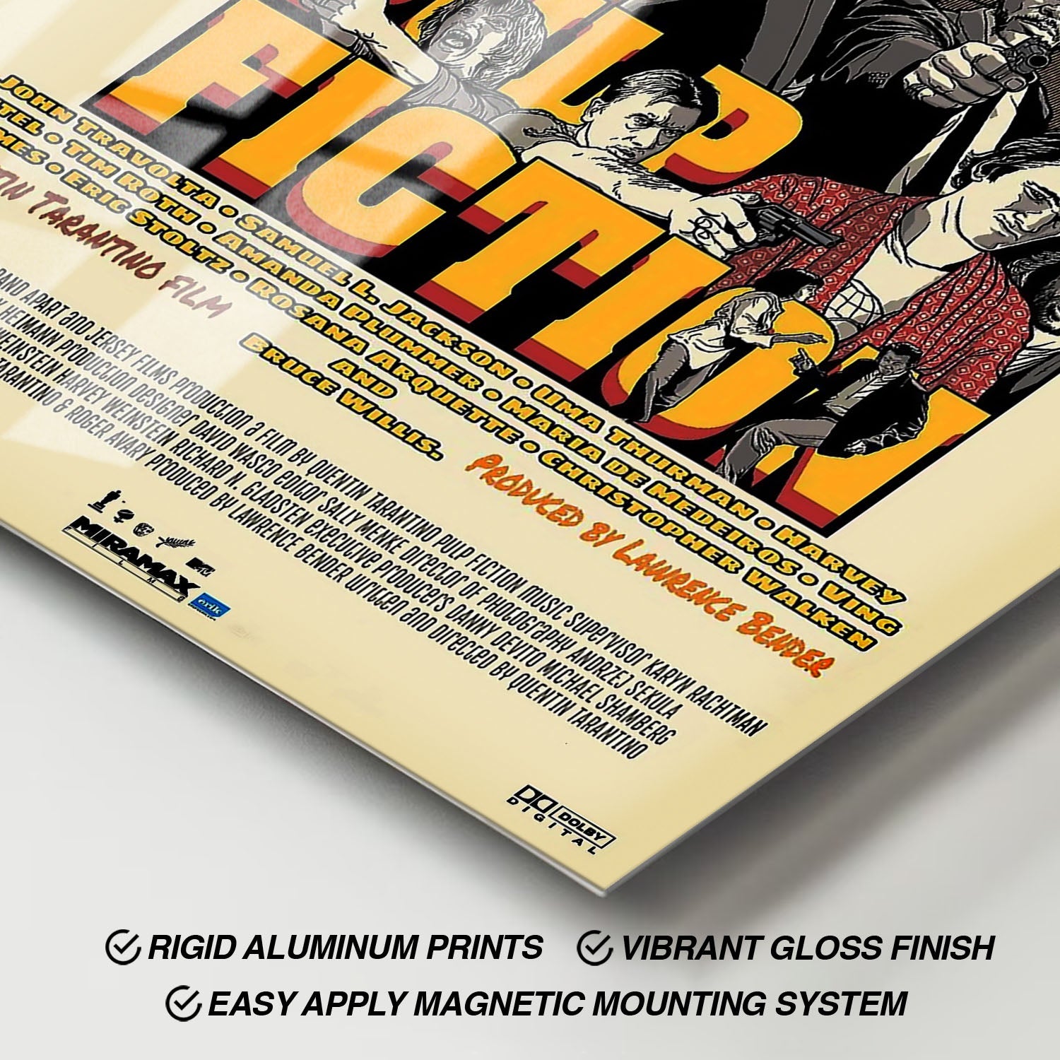 Flex Designs Metal Poster Pulp Fiction Final 11 x 17" Home Goods - Movie 1994 Movie Metal Poster