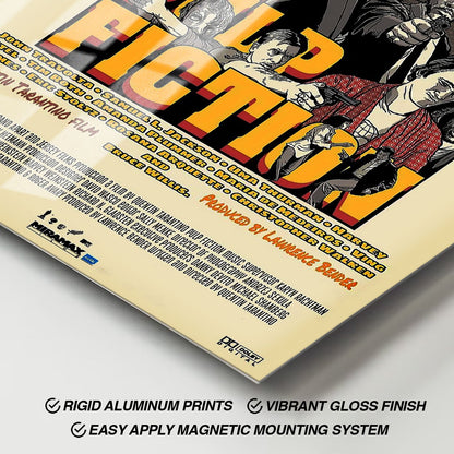 Flex Designs Metal Poster Pulp Fiction Final 11 x 17" Home Goods - Movie 1994 Movie Metal Poster