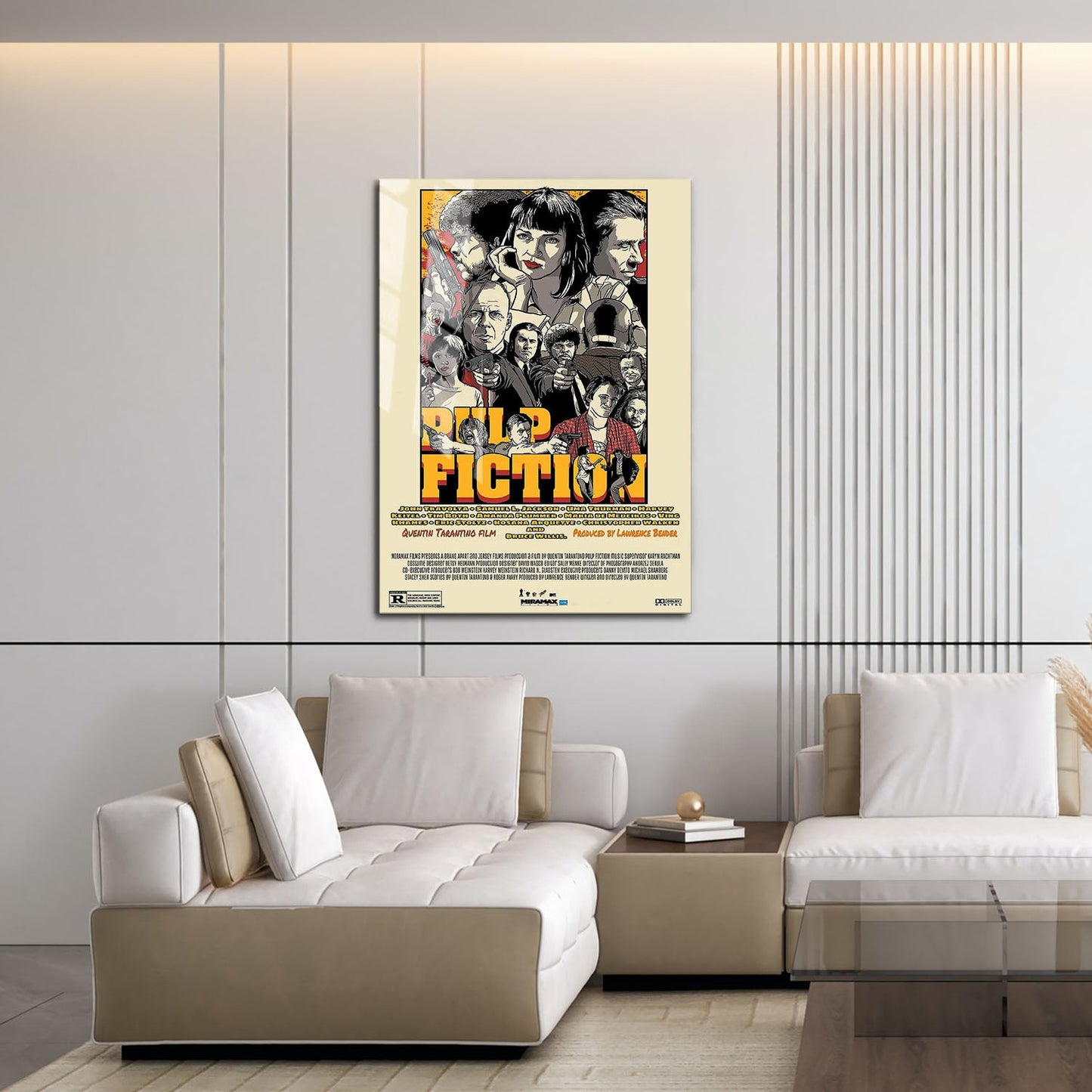 Flex Designs Metal Poster Pulp Fiction Final 16 x 24" Home Goods - Movie 1994 Movie Metal Poster