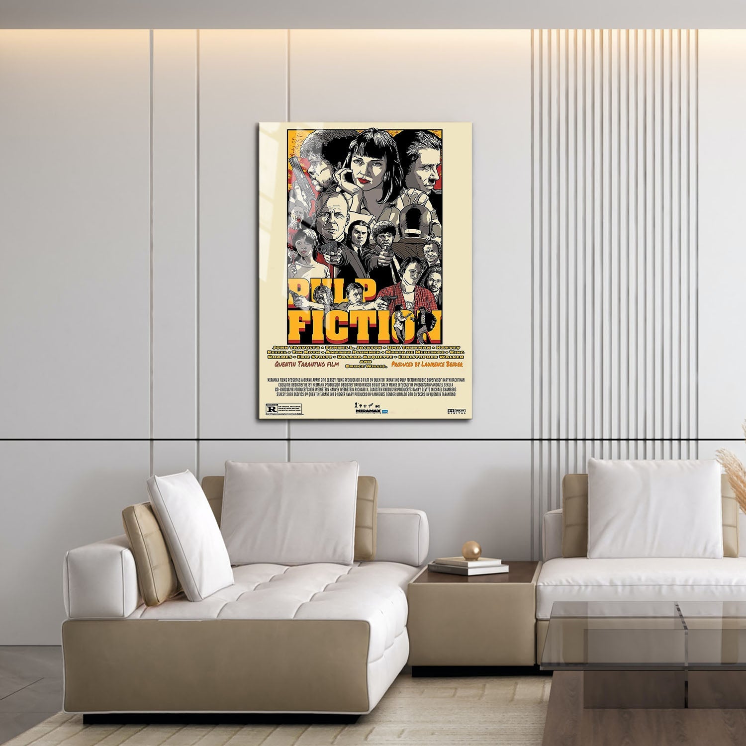 Flex Designs Metal Poster Pulp Fiction Final 16 x 24" Home Goods - Movie 1994 Movie Metal Poster