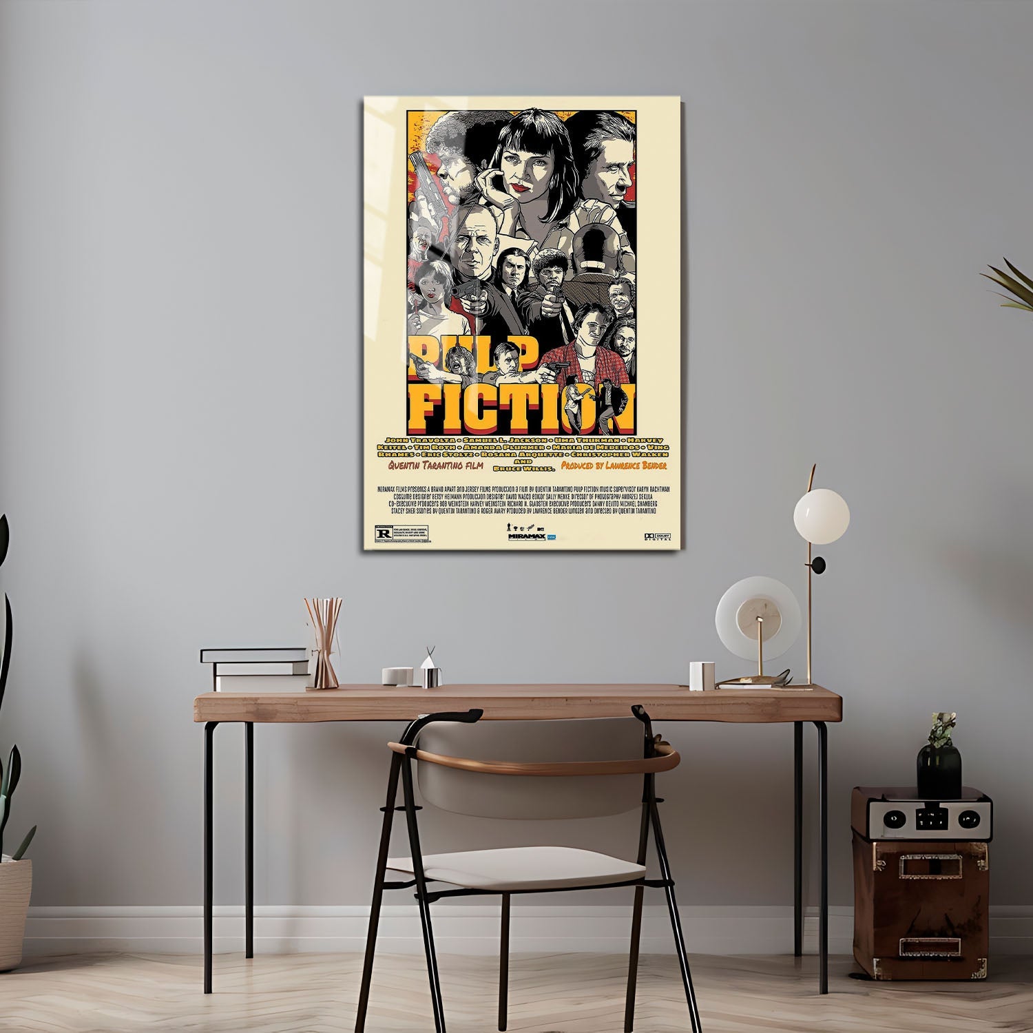 Flex Designs Metal Poster Pulp Fiction Final 24 x 36" Home Goods - Movie 1994 Movie Metal Poster