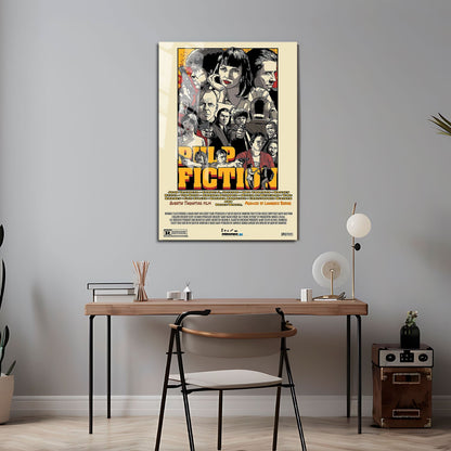 Flex Designs Metal Poster Pulp Fiction Final 24 x 36" Home Goods - Movie 1994 Movie Metal Poster