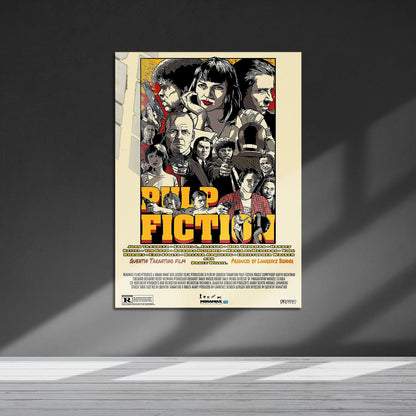 Flex Designs Metal Poster Pulp Fiction Final 5 x 7" Home Goods - Movie 1994 Movie Metal Poster