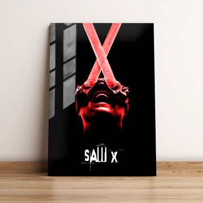 Saw X Movie Metal Poster