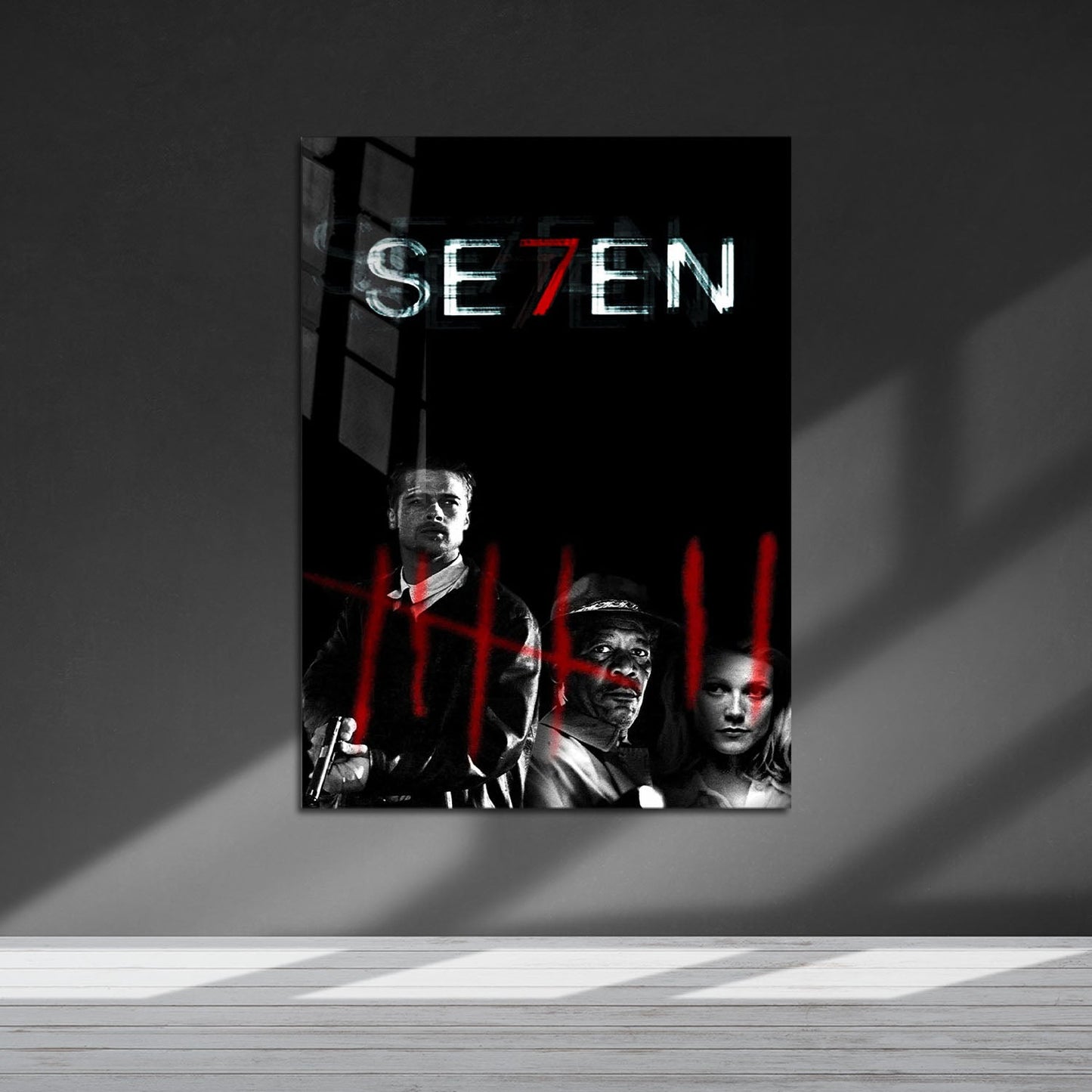 Flex Designs Metal Poster Seven Horror 5 x 7" Home Goods - Movie 1995 Movie Metal Poster