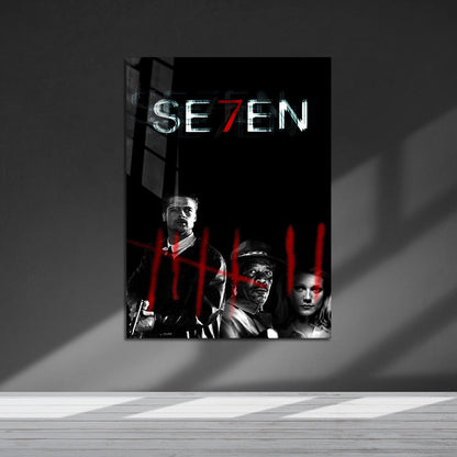 Flex Designs Metal Poster Seven Horror 5 x 7" Home Goods - Movie 1995 Movie Metal Poster