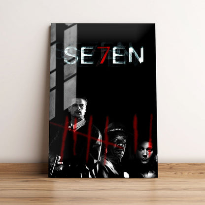 Seven Horror Movie Metal Poster