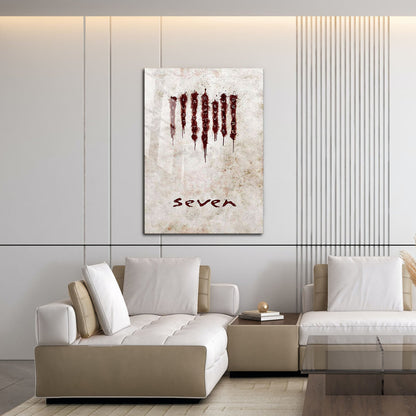 Flex Designs Metal Poster Seven Sins 16 x 24" Home Goods - Movie 1995 Movie Metal Poster