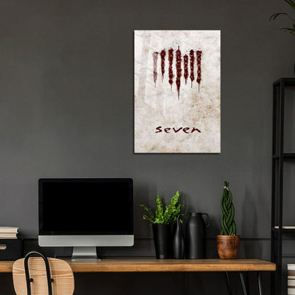Flex Designs Metal Poster Seven Sins 5 x 7" Home Goods - Movie 1995 Movie Metal Poster