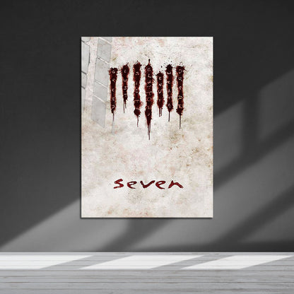 Flex Designs Metal Poster Seven Sins 5 x 7" Home Goods - Movie 1995 Movie Metal Poster