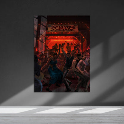 Flex Designs Metal Poster Sinners Cartoon 5 x 7" Home Goods - Movie 1995 Movie Metal Poster